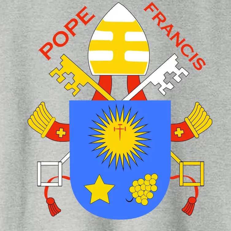 Pope Francis Emblem Christianity Women's Crop Top Tee