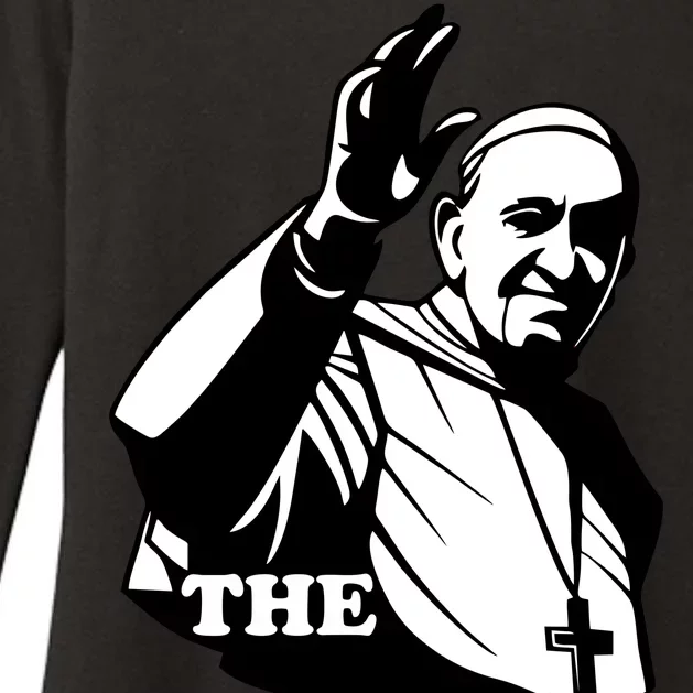 Pope Francis: The Pope Is Dope Womens CVC Long Sleeve Shirt