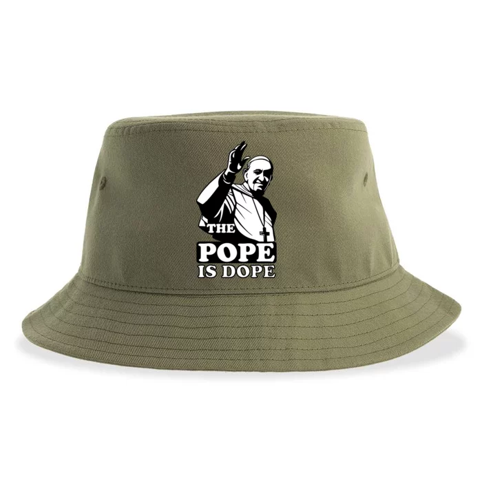 Pope Francis: The Pope Is Dope Sustainable Bucket Hat