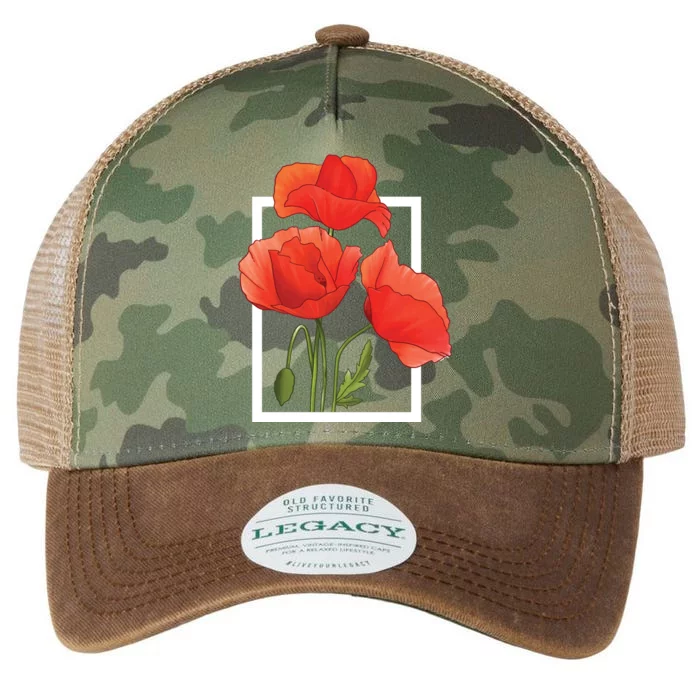 Poppy Flowers Legacy Tie Dye Trucker Hat