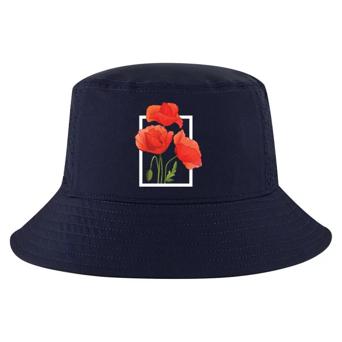 Poppy Flowers Cool Comfort Performance Bucket Hat