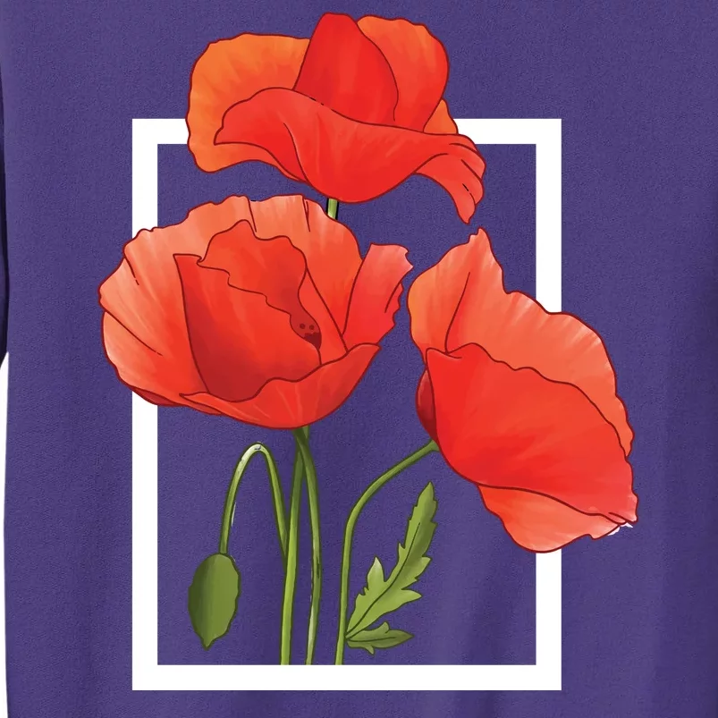 Poppy Flowers Sweatshirt