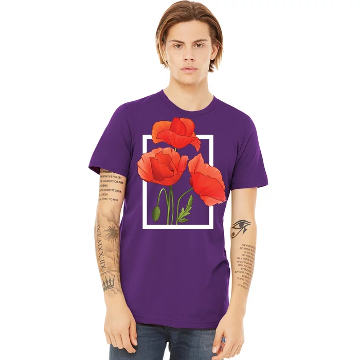 Poppy Flowers Premium T-Shirt