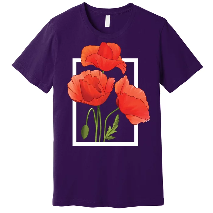 Poppy Flowers Premium T-Shirt