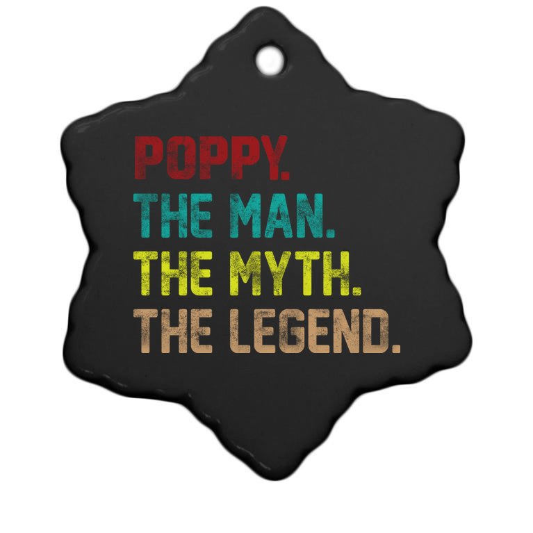 Poppy The Man The Myth The Legend Christmas Ornament