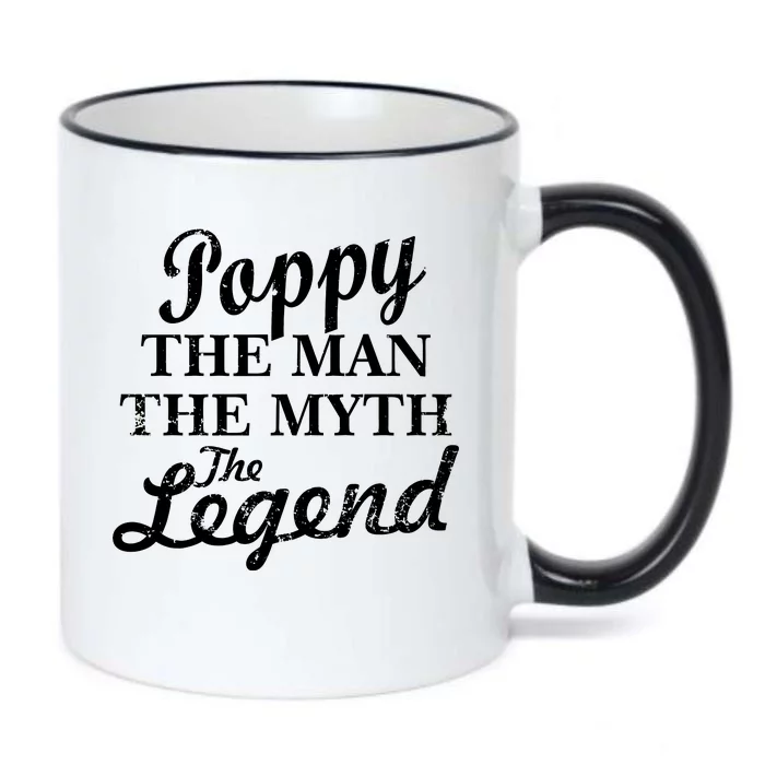 Poppy The Man The Myth The Legend Classic Black Color Changing Mug