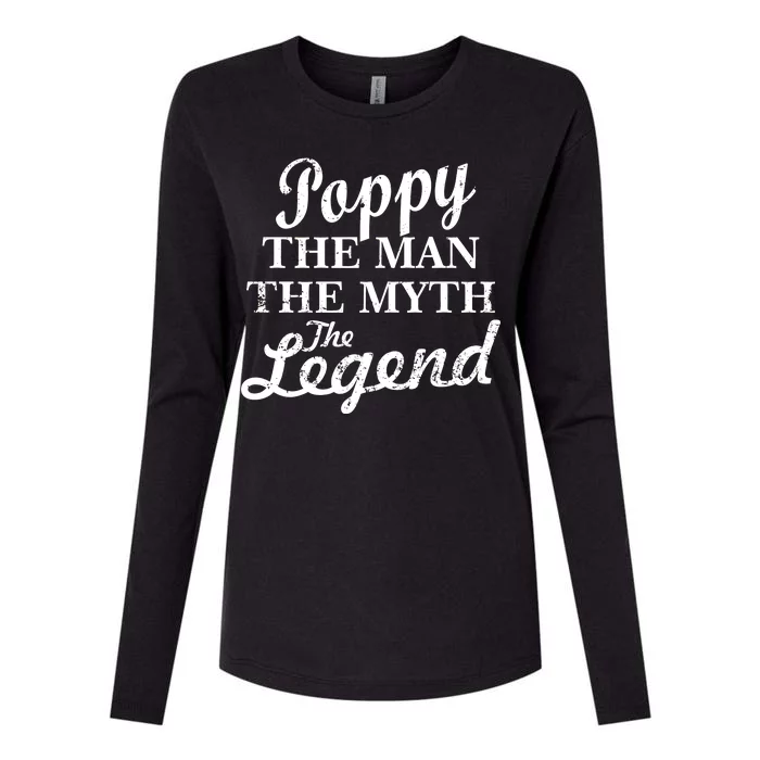 Poppy The Man The Myth The Legend Classic Womens Cotton Relaxed Long Sleeve T-Shirt