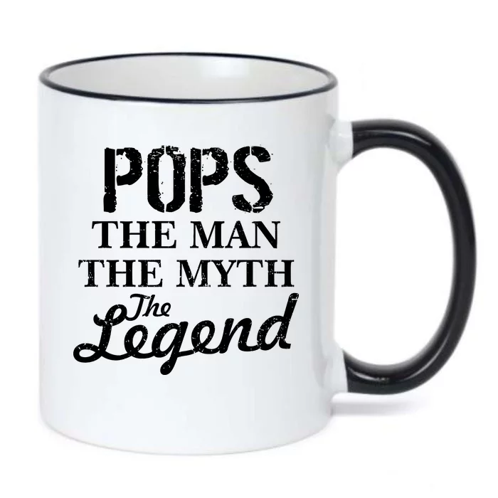 Pops The Man Myth Legend Black Color Changing Mug