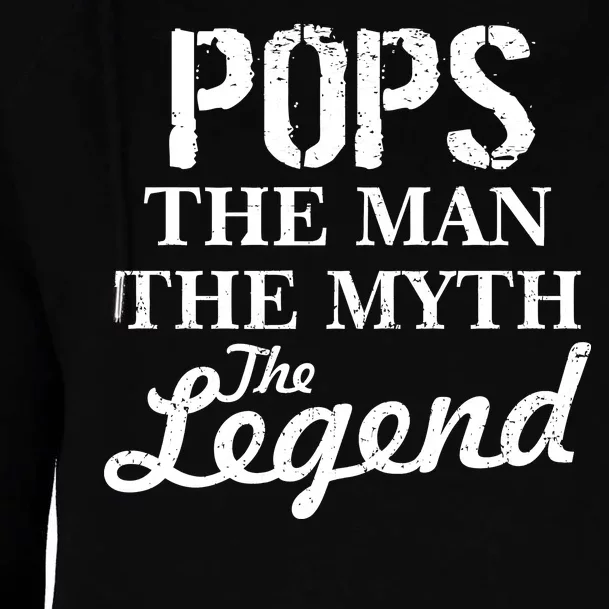 Pops The Man Myth Legend Womens Funnel Neck Pullover Hood