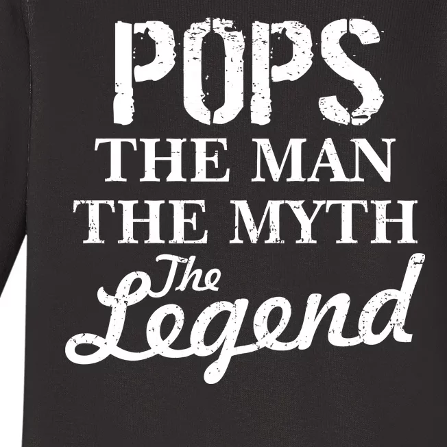 Pops The Man Myth Legend Baby Long Sleeve Bodysuit