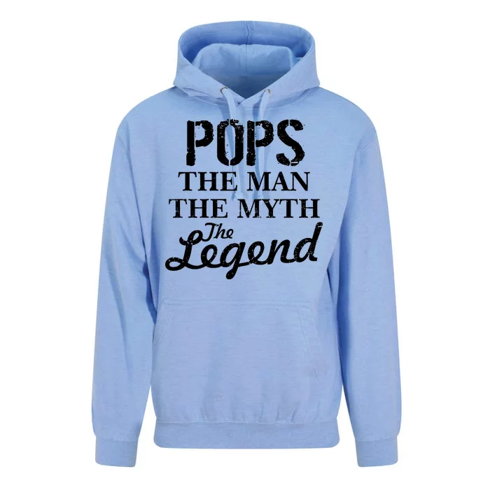 Pops The Man Myth Legend Unisex Surf Hoodie