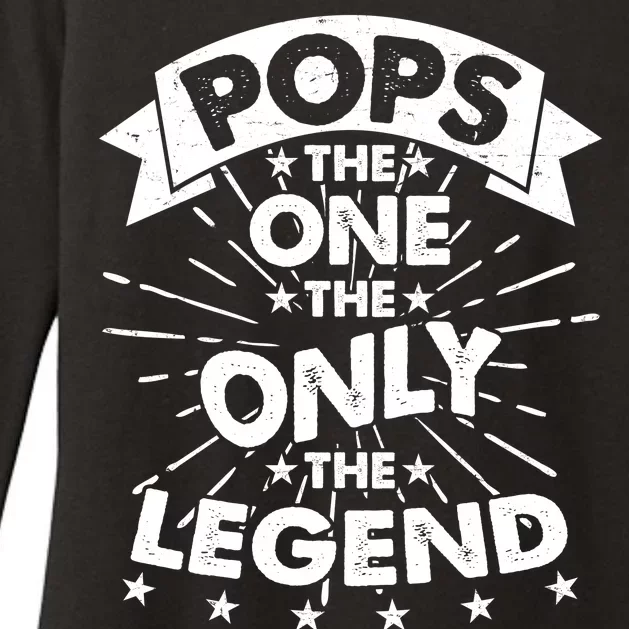 Pops The One The Only The Legend Womens CVC Long Sleeve Shirt