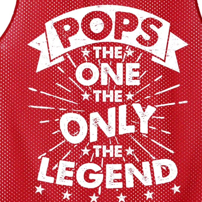 Pops The One The Only The Legend Mesh Reversible Basketball Jersey Tank