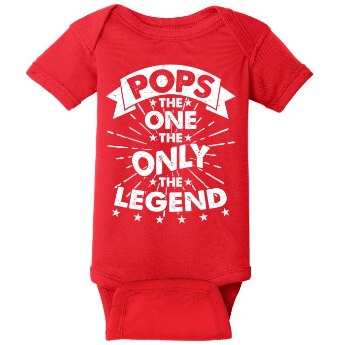 Pops The One The Only The Legend Baby Bodysuit