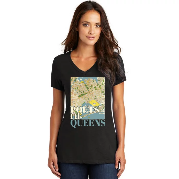 Poets Of Queens Women's V-Neck T-Shirt