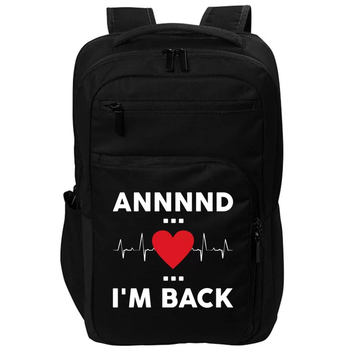 Post Operation Red Heart Back Open Heart Surgery Warrior Gift Impact Tech Backpack