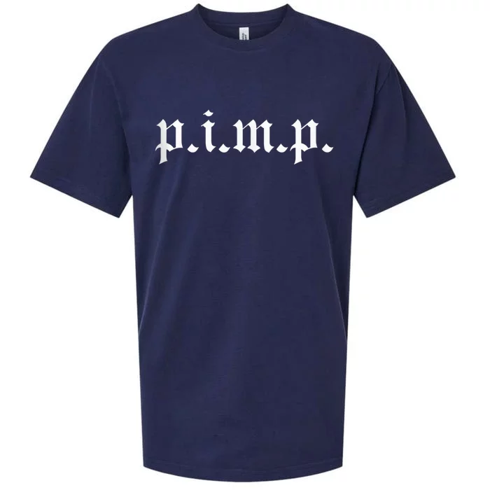 PIMP - Oldschool Rapper Pimpin ain't easy p.i.m.p. Sueded Cloud Jersey T-Shirt