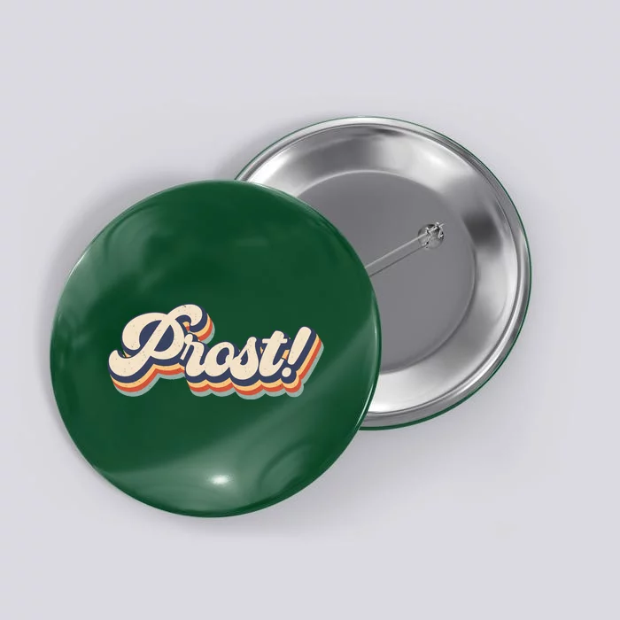 Prost Oktoberfest Retro Groovy Button