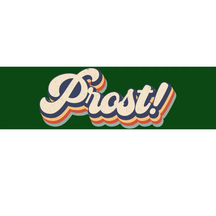 Prost Oktoberfest Retro Groovy Bumper Sticker