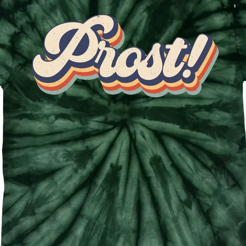 Prost Oktoberfest Retro Groovy Tie-Dye T-Shirt