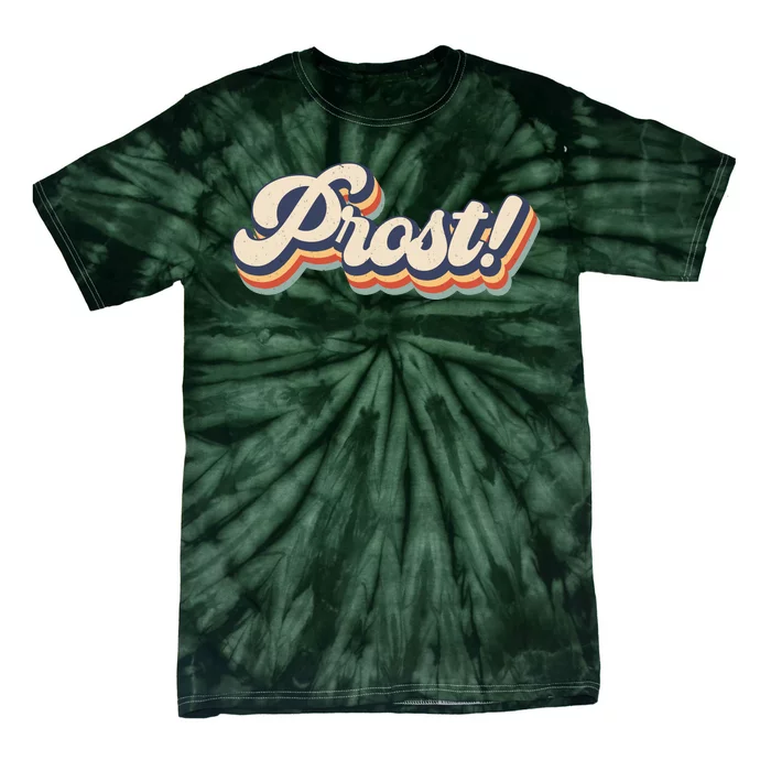 Prost Oktoberfest Retro Groovy Tie-Dye T-Shirt