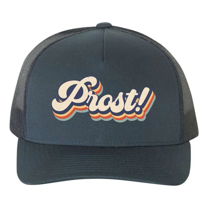 Prost Oktoberfest Retro Groovy Yupoong Adult 5-Panel Trucker Hat