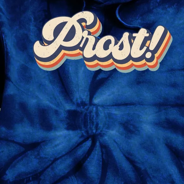 Prost Oktoberfest Retro Groovy Tie Dye Hoodie