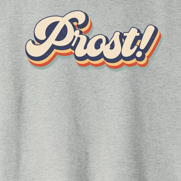 Prost Oktoberfest Retro Groovy Women's Crop Top Tee