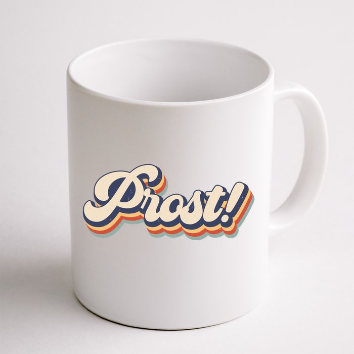 Prost Oktoberfest Retro Groovy Front & Back Coffee Mug