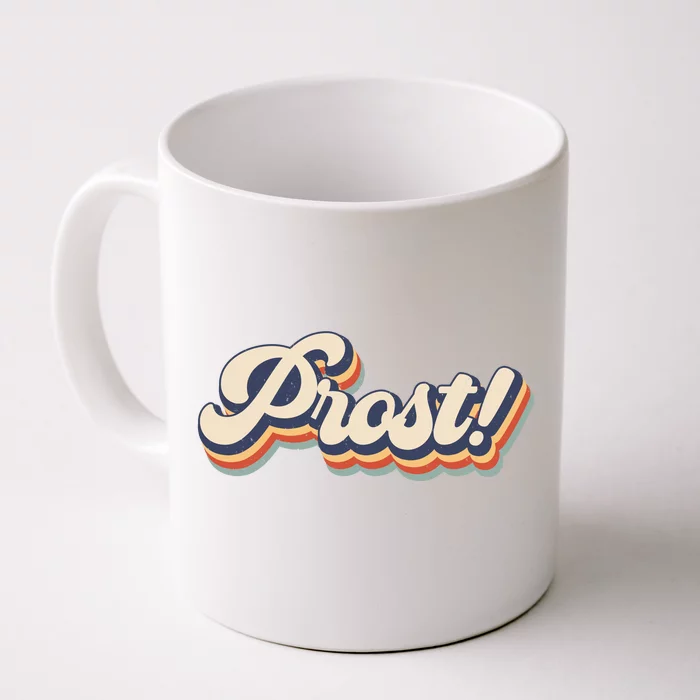 Prost Oktoberfest Retro Groovy Front & Back Coffee Mug