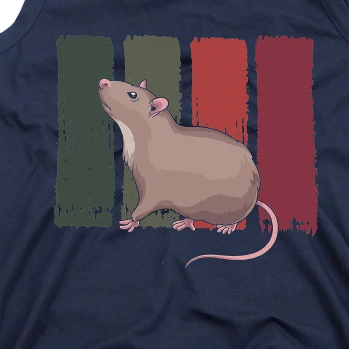 Pet Owner Rodent Animal Lover Retro Rat Tank Top