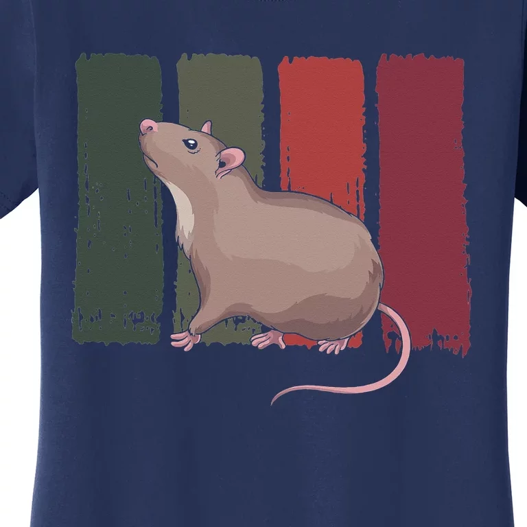 Pet Owner Rodent Animal Lover Retro Rat Women's T-Shirt