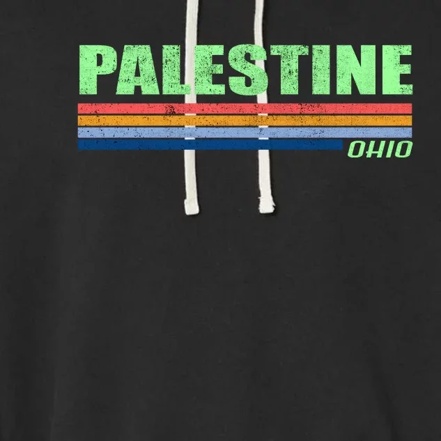 Palestine Ohio Retro Garment-Dyed Fleece Hoodie