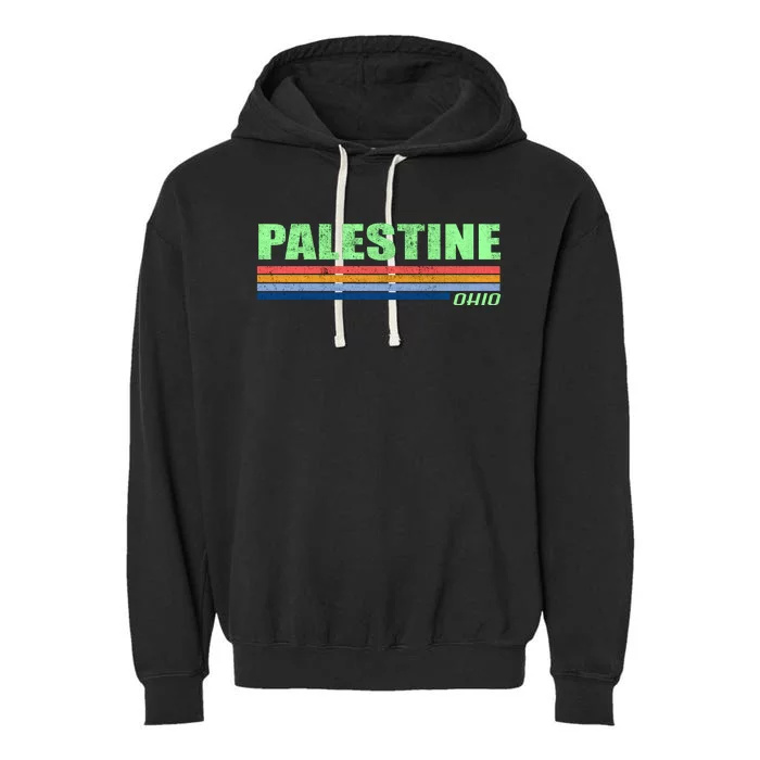 Palestine Ohio Retro Garment-Dyed Fleece Hoodie