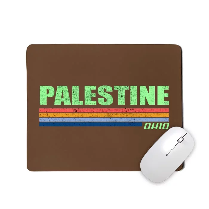 Palestine Ohio Retro Mousepad