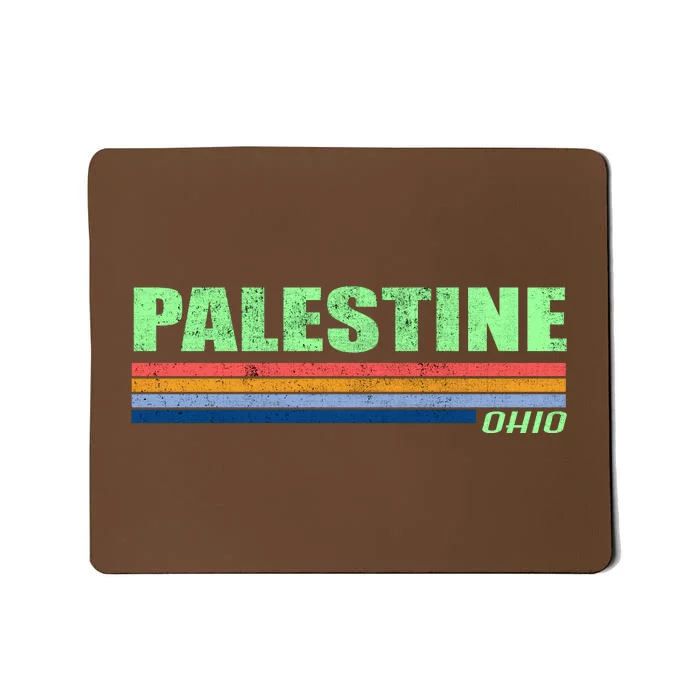 Palestine Ohio Retro Mousepad