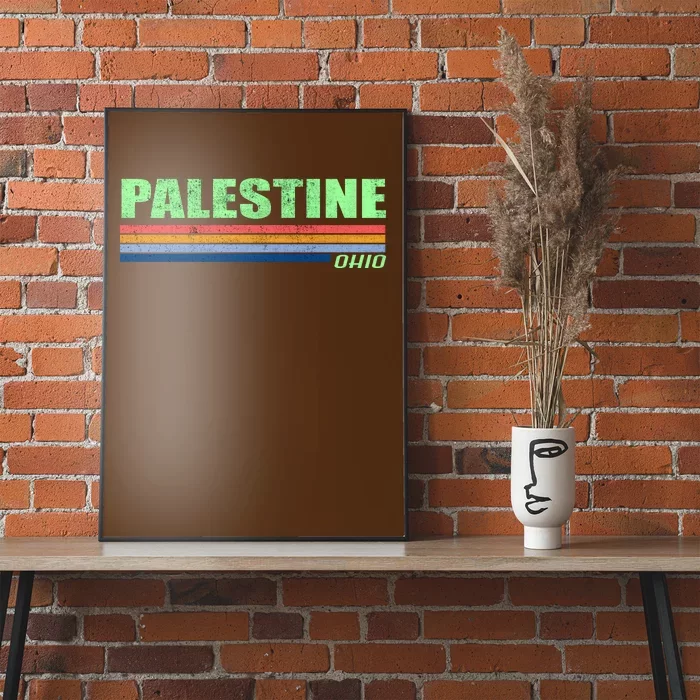 Palestine Ohio Retro Poster