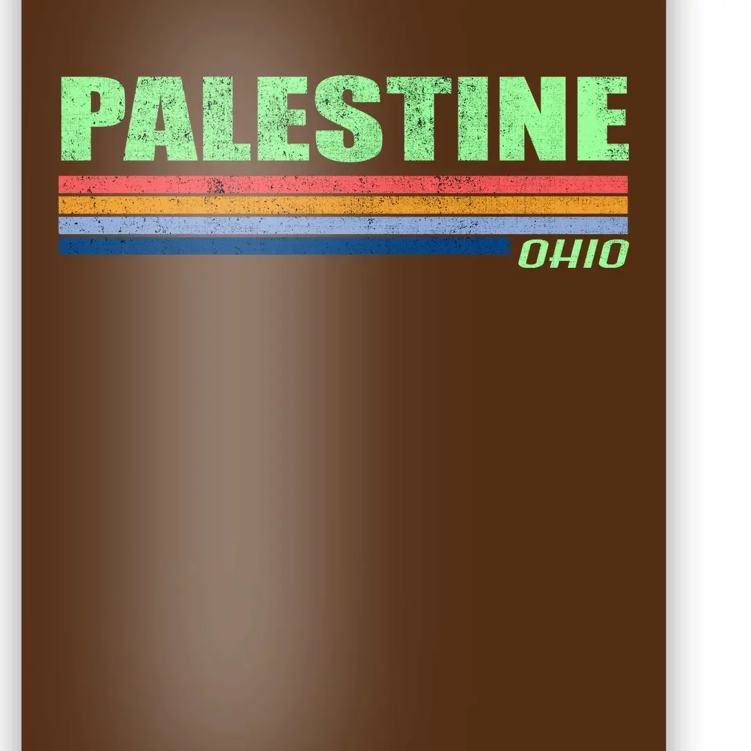 Palestine Ohio Retro Poster