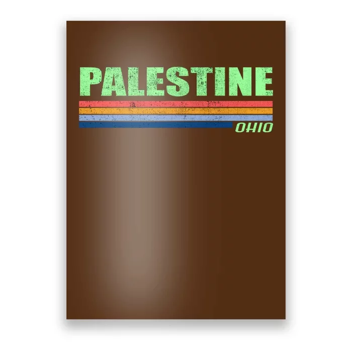 Palestine Ohio Retro Poster