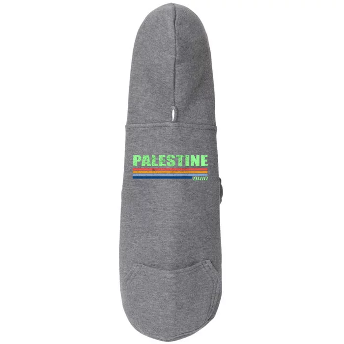 Palestine Ohio Retro Doggie 3-End Fleece Hoodie