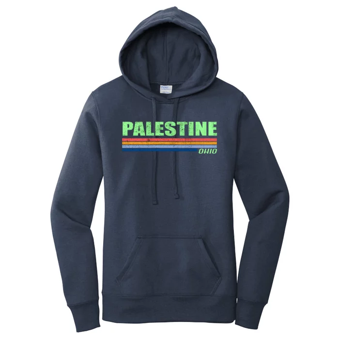 Palestine Ohio Retro Women's Pullover Hoodie