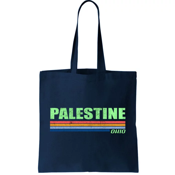 Palestine Ohio Retro Tote Bag