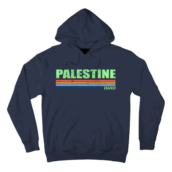 Palestine Ohio Retro Tall Hoodie