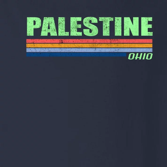 Palestine Ohio Retro Toddler Long Sleeve Shirt