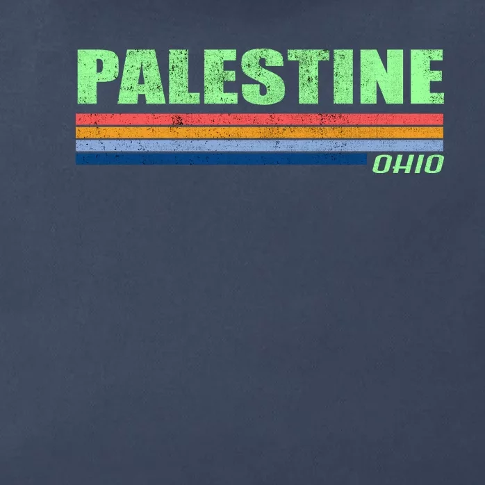 Palestine Ohio Retro Zip Tote Bag