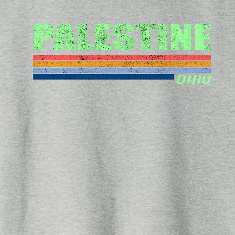 Palestine Ohio Retro Women's Crop Top Tee