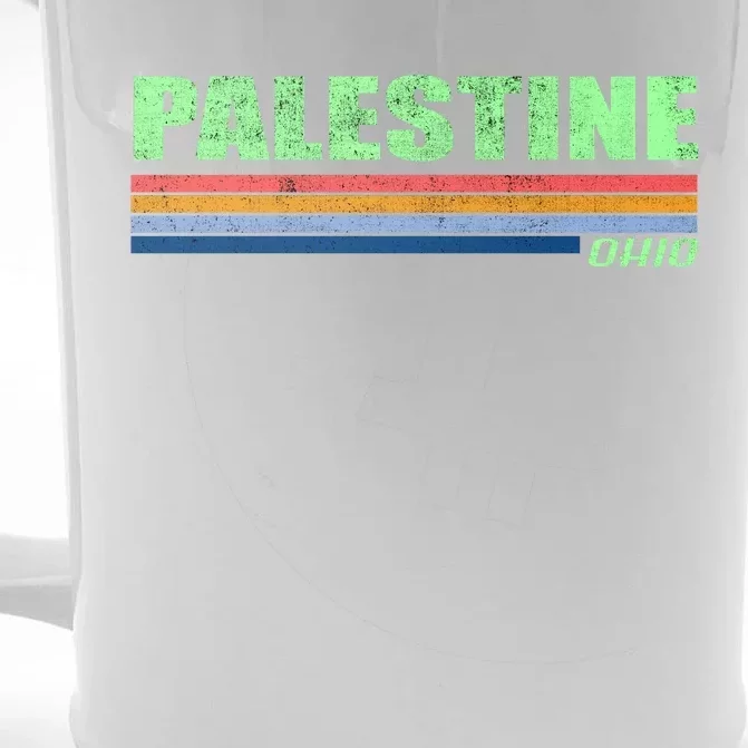 Palestine Ohio Retro Front & Back Beer Stein