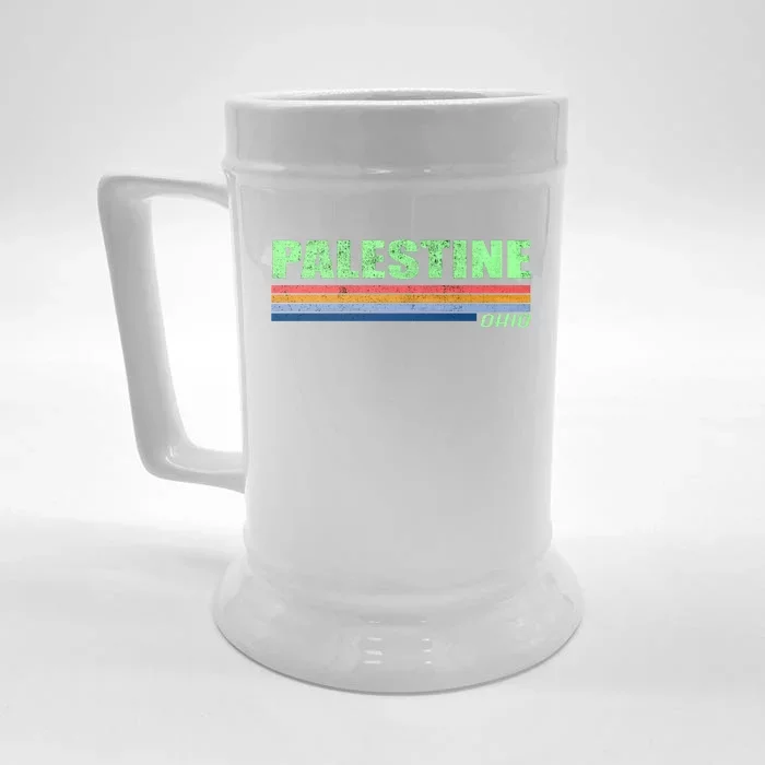 Palestine Ohio Retro Front & Back Beer Stein