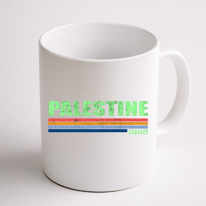 Palestine Ohio Retro Front & Back Coffee Mug