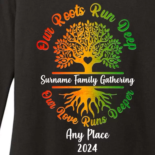 Personalize Our Roots Run Deep Family Reunion Custom Womens CVC Long Sleeve Shirt